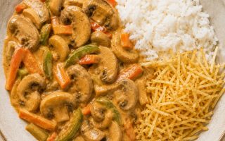 Receita de strogonoff vegetariano