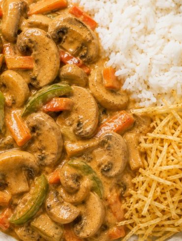 Receita de strogonoff vegetariano