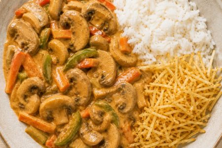 Receita de strogonoff vegetariano