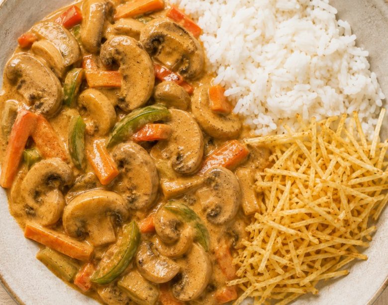 Receita de strogonoff vegetariano